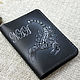 Passport cover made of 'White Scorpion' leather. Passport cover. SUNGAZER leather products. My Livemaster. Фото №4
