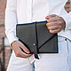 Clutch bag made from genuine full-grain Italian leather candle Saffiano, Clutches, Tolyatti,  Фото №1