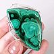 Order Brooch made of malachite. Stones Gems from Siberia. Livemaster. . Brooches Фото №3