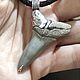 Pendant with a fossilized shark tooth, Pendant, Krasnoyarsk,  Фото №1