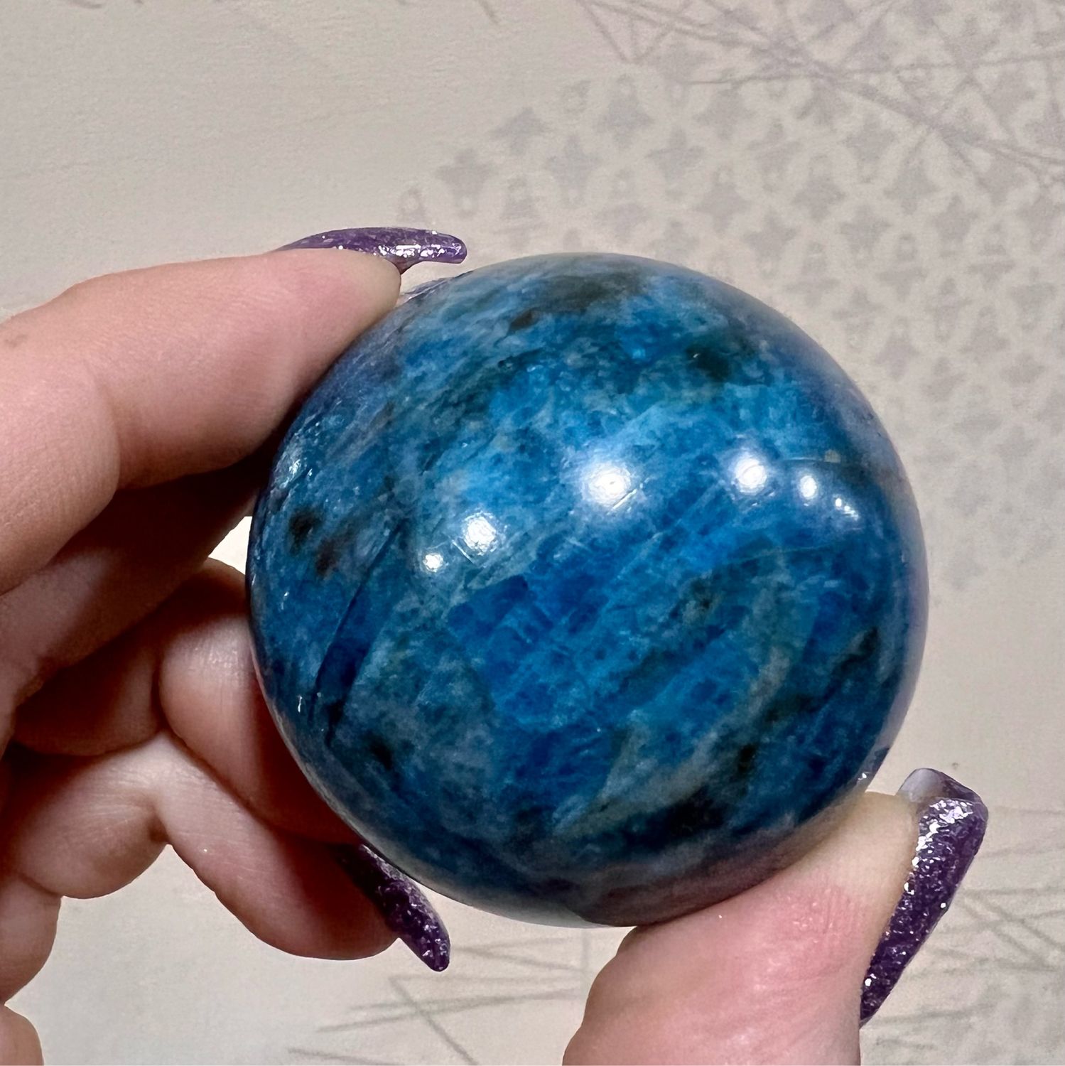 Шар Синий апатит купить в интернет-магазине Ярмарка Мастеров по цене ...