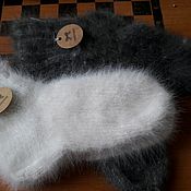 Аксессуары handmade. Livemaster - original item Socks rabbit fluff. Handmade.