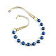 Lapis lazuli beads, lapis lazuli leather necklace 'Blue polka dots'. Necklace. Irina Moro. My Livemaster. Фото №4