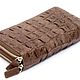Клатч из кожи крокодила на двух молниях IMA0002VL33G. Клатчи. CrocShop товары из экзотической кожи. Интернет-магазин Ярмарка Мастеров.  Фото №2