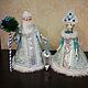 grandfather frost and snow maiden: Dolls-boxes under the Christmas tree, Ded Moroz and Snegurochka, St. Petersburg,  Фото №1