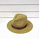Order Fedor's Straw Hat. Color olive. Exclusive HATS. LANA ANISIMOVA.. Livemaster. . Hats1 Фото №3
