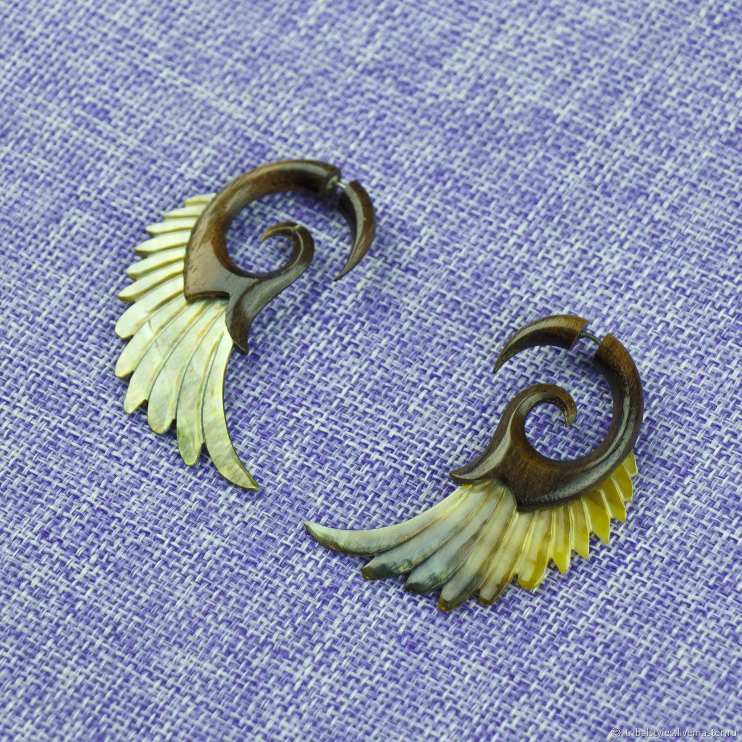 Серьги обманки \"Крылья Ангела\"(д.-т.п.н.) купить в интернет-магазине ...