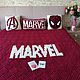 Marvel comics superheroes in a knitted set on the bed. Bedspreads. komarovanata. My Livemaster. Фото №5