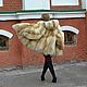 coat. Coat from fur of the Siberian red Fox hooded, Fur Coats, Omsk,  Фото №1