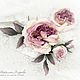 Silk roses. Rim with roses ' Malmaison Josephine'. Headband. natalya-4 (natalya-4). My Livemaster. Фото №5