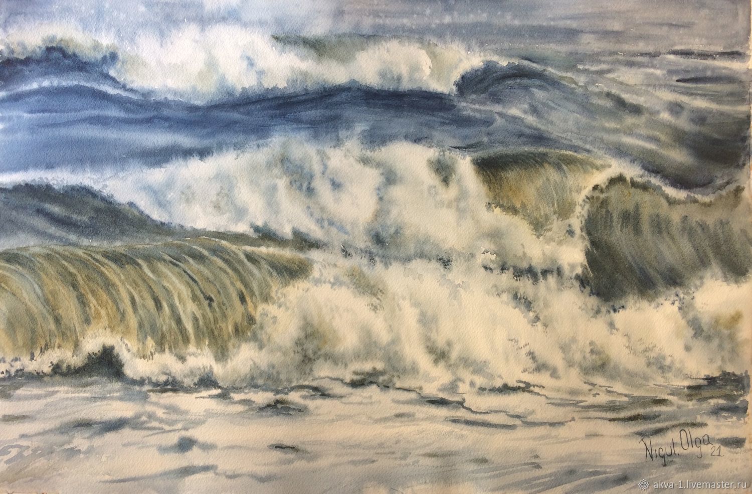 Paintings: waves, Pictures, Korsakov,  Фото №1