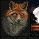 in the night... Fox. Embroidery tools. Nata-xa_1. Online shopping on My Livemaster.  Фото №2