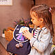 Детский джинсовый рюкзачок Маленькая принцесса Николь. Сумки для детей. Катя Баланина (Сумки, рюкзаки). Ярмарка Мастеров.  Фото №6