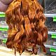 Natural hair for dolls (Copper). Doll hair. Hair and everything for dolls. Ярмарка Мастеров.  Фото №5