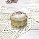 basket: Pincushion with embroidery. ' Spring bouquet'. Basket. Корзины в СПБ (Светлана). My Livemaster. Фото №4