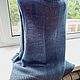 Жилет вязаный женский из шерсти цвет синий джинс. Жилеты. Sweater Star Вязание на заказ.. Интернет-магазин Ярмарка Мастеров.  Фото №2