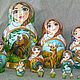 Matryoshka Siberian Taiga. Dolls1. Original painted Souvenirs and gift. My Livemaster. Фото №4