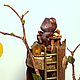 НА ЗАКАЗ! Домик в дереве. Мини фигурки и статуэтки. Потайные мини-домики Ольги Мутиной (olgamutina). Ярмарка Мастеров.  Фото №4