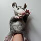 Toy on hand possum small. Theatrical puppets. Puppet show. AnzhWoolToy (AnzhelikaK). Online shopping on My Livemaster.  Фото №2