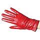 Size 7.5. Winter gloves made of genuine red leather with decor. Vintage gloves. Butichok from N.. Online shopping on My Livemaster.  Фото №2