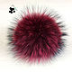 Fur POM-POM of raccoon fur. Two colors. Pompons. Mishan (mishan). Online shopping on My Livemaster.  Фото №2