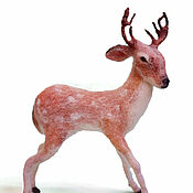 Куклы и игрушки handmade. Livemaster - original item felt toy: Deer. Handmade.
