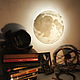 Ночник (бра) - Луна с улыбкой 25 см. Ночники. Lampa la Luna byJulia. Ярмарка Мастеров.  Фото №5
