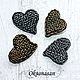 Brooch-pin: Knitted metal heart. Brooches. Oksanasan. Online shopping on My Livemaster.  Фото №2