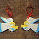 Ангел, деревянная игрушка ручной работы, декорированный