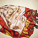 Batik scarf 'Rhythms of Africa' shawl batik, hand-painted on silk. Shawls. OlgaPastukhovaArt. My Livemaster. Фото №5