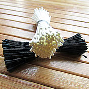 Материалы для творчества handmade. Livemaster - original item Japanese stamens are Small, small balls: cream and black. Handmade.