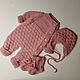 Заказать  Вязаный комплект, рост 62 см. knitting for kids. Ярмарка Мастеров. . Комбинезоны детские Фото №3