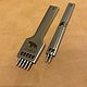 Set of small punches for leather with a step of 4 mm, 2-5 teeth, Leather Tools, Ekaterinburg,  Фото №1