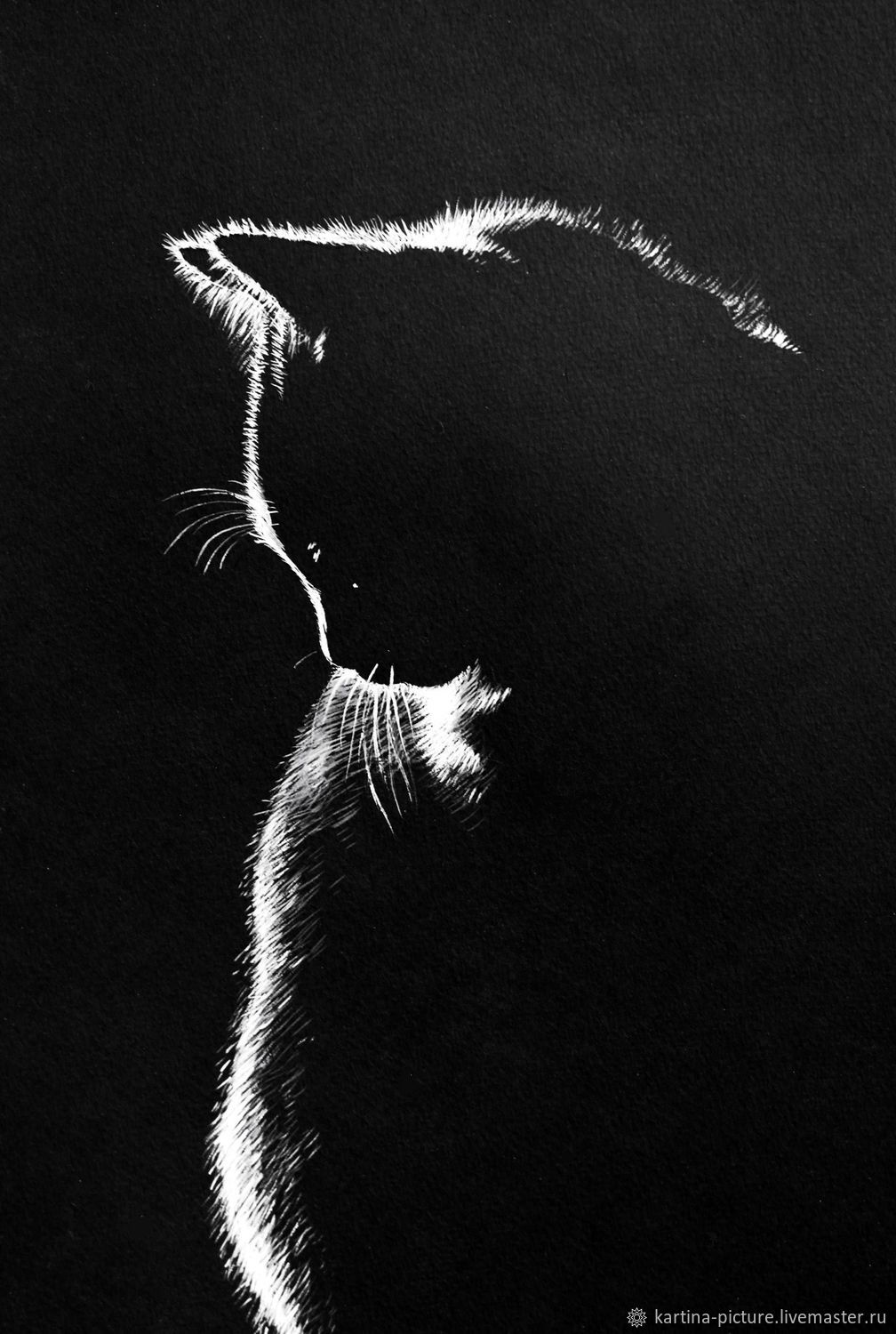  Картина Черная кошечка, Картины, Самара,  Фото №1