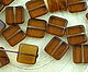 Cut 10pcs 10mm table flat Topaz, Beads, Prague,  Фото №1