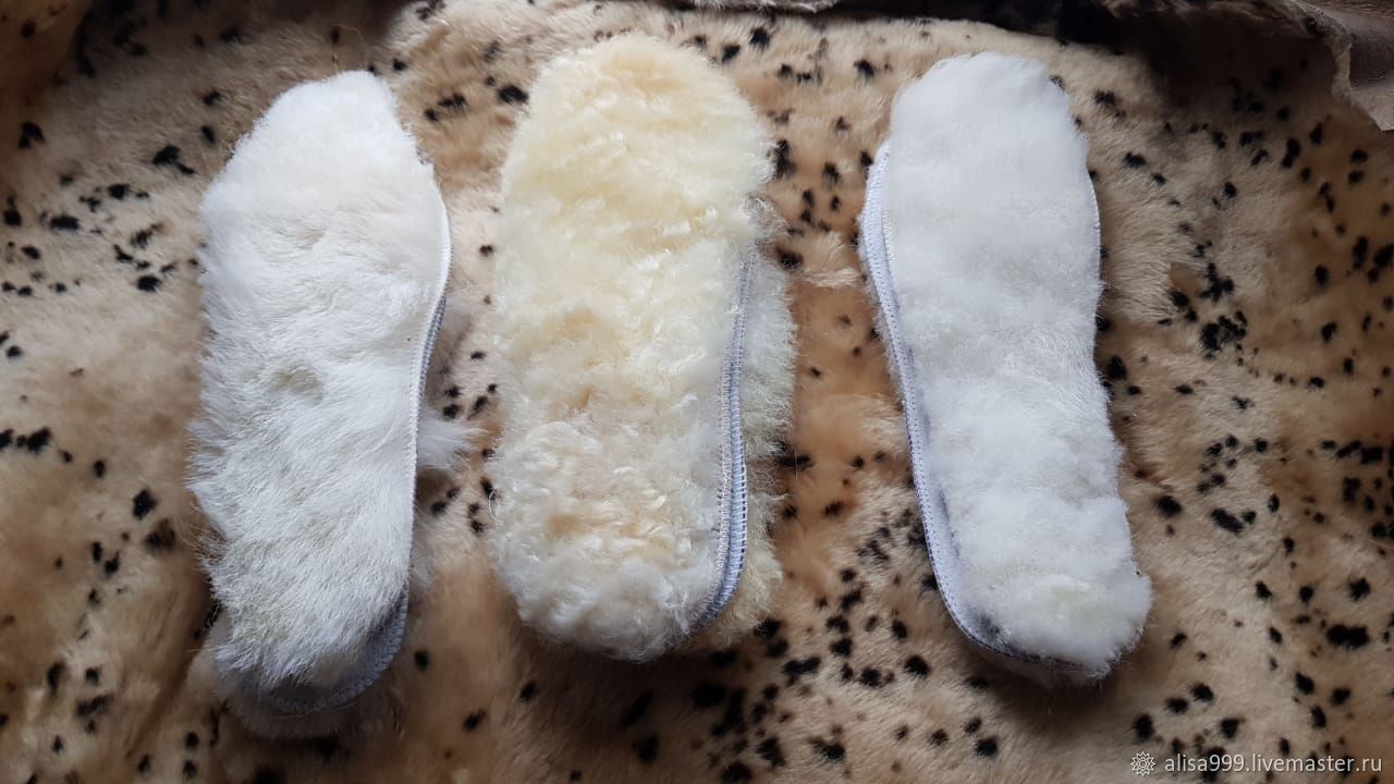 Sheepskin fur insoles milk color, Boots, Moscow,  Фото №1