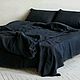 Bed linen made of linen 'Graphite' - the Softest set. Bedding sets. Mam Decor (  Dmitriy & Irina ). Online shopping on My Livemaster.  Фото №2
