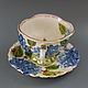Tea Pair Blue Hydrangea. Single Tea Sets. Mila. My Livemaster. Фото №4