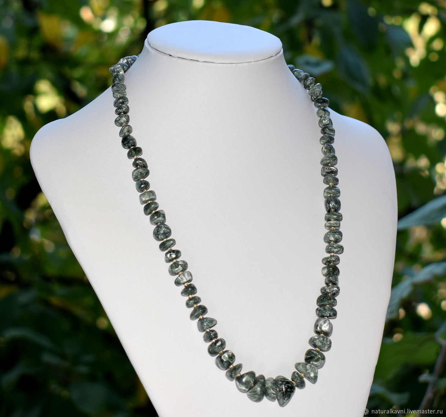 Choker/necklace of natural serafinite, Necklace, Moscow,  Фото №1