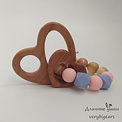 Куклы и игрушки handmade. Livemaster - original item Wooden Rodent Heart with Silicone and Juniper Beads. Handmade.