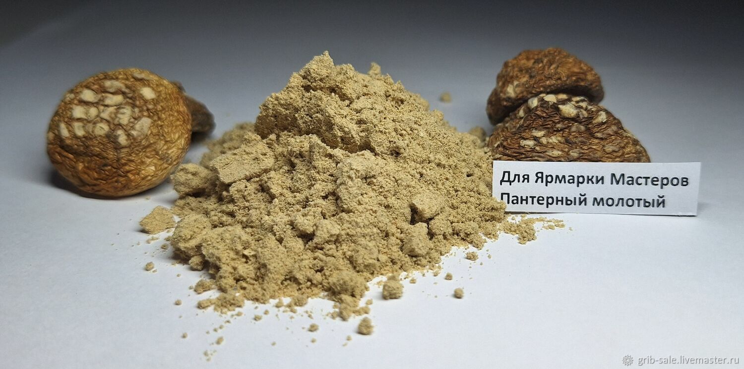 Пантерный мухомор 100гр молотый, 2025 год в интернет-магазине Ярмарка Мастеров по цене 3500 ₽ – X4K5WRU | Компоненты для косметики, Иркутск - доставка по России
