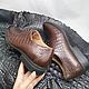 Order Oxfords made of genuine crocodile leather, in brown color!. SHOES&BAGS. Livemaster. . Oxfords Фото №3