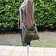 Order Hobo Olive, suede leather bag, green suede bag. Olga'SLuxuryCreation. Livemaster. . Classic Bag Фото №3