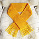 Yellow knitted scarf (No. №621), Scarves, Nalchik,  Фото №1