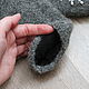Grey Snowflake mittens with embroidery woolen mittens. Mittens. WoolenHatWithFlowers. My Livemaster. Фото №4
