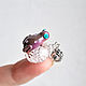Pendant 'Princess of lavender water' lampwork-frog. Pendant. Anna Ivanova. Lampwork jewelry. Online shopping on My Livemaster.  Фото №2