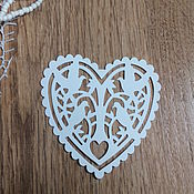 Материалы для творчества handmade. Livemaster - original item !Cutting scrapbooking Wedding heart design cardboard. Handmade.