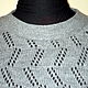 The fishnet sweater gray. Sweaters. LarisaKrikova. My Livemaster. Фото №4