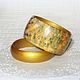 Gold bracelets from the tree of the Golden Adele Klimt. decoupage tree. Jewelry Sets. Elena Strizh, wooden bracelets. Online shopping on My Livemaster.  Фото №2