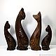 Sculpture of a cat 'Family Koshkin'. Figurines. Wooden cats-Alexander Savelyev. Online shopping on My Livemaster.  Фото №2